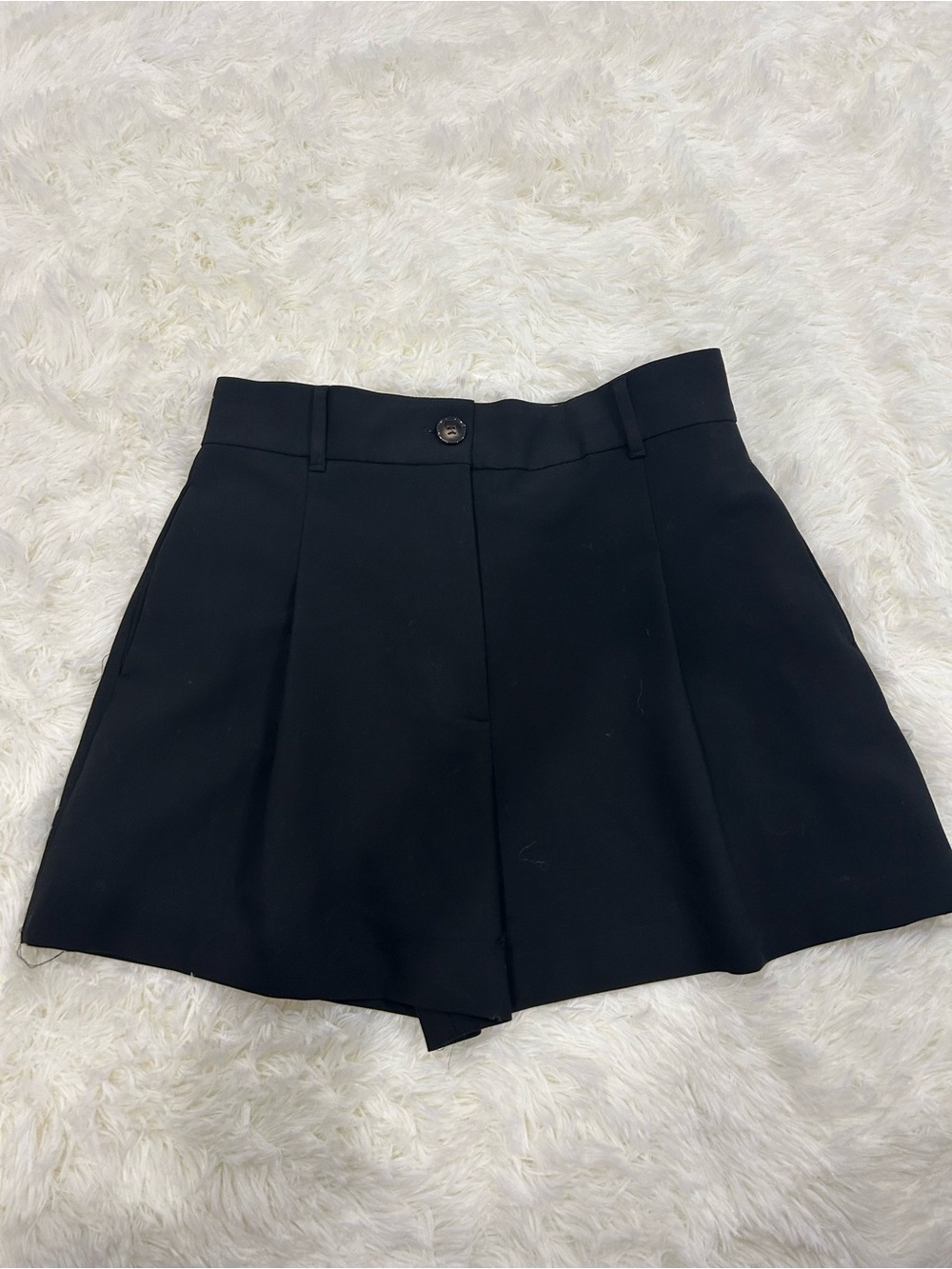 Zara Black High-Waist Tailored Skort